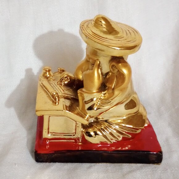 Teezori Ganesh Ji Sculpture, Golden Color, Pre-Owned - Picture 4 of 6